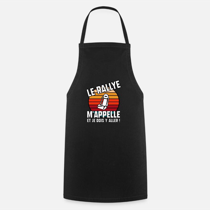 Le rallye m’appelle - Tablier de cuisine - noir