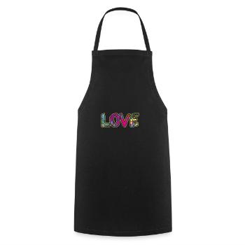 AMORE, AMORE - Grembiule da cucina - nero - Fronte - AI Model Male 185 dark (185cm)
