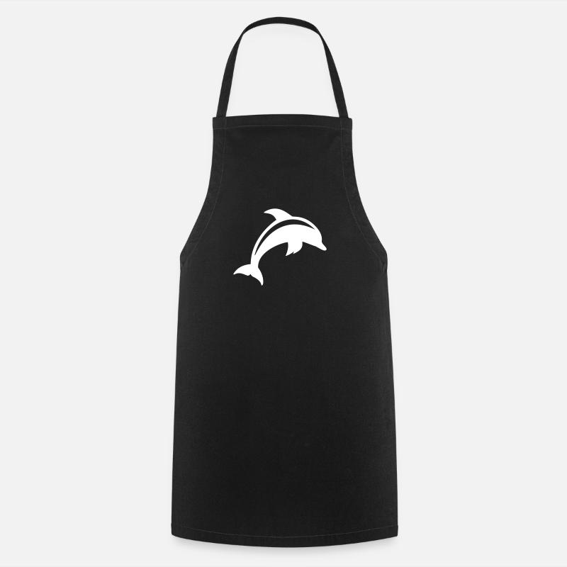 dolphin - Cooking Apron - black