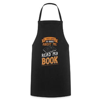 If you want to know something about me, read - Cooking Apron - black - Front - AI Model Male 185 dark (185cm)