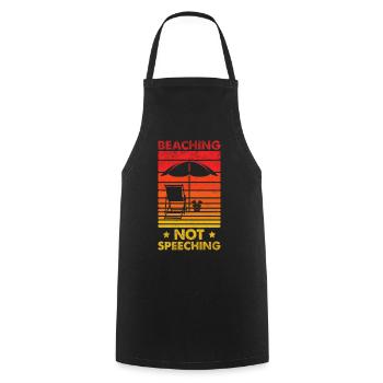 Holiday Teacher Beach Pensioner Profession - Cooking Apron - black - Front - AI Model Male 185 dark (185cm)