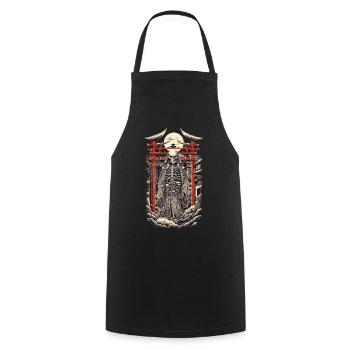 Yokai Démon Vintage Ukiyo-E Manga Style - Tablier de cuisine - noir - Devant - AI Model Male 185 dark (185cm)