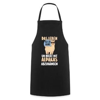 Alpaga - Tablier de cuisine - noir - Devant - AI Model Male 185 dark (185cm)