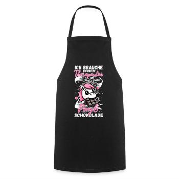 Funny Horse Saying Therapist Pony - Cooking Apron - black - Front - AI Model Male 185 dark (185cm)