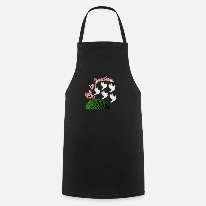 liberté - Tablier de cuisine - noir