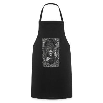 Baba Yaga Dunkle Slawische Hexenkunst - Kochschürze - Schwarz - Vorne - AI Model Male 185 dark (185cm)