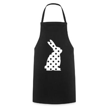 Bunny Dots Easter Gift - Cooking Apron - black - Front - AI Model Male 185 dark (185cm)