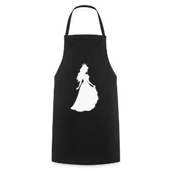 Royal Princess Silhouette - Cooking Apron - black - Front - AI Model Male 185 dark (185cm)