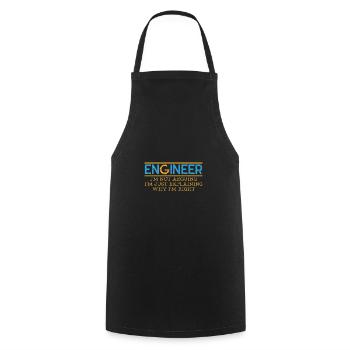 Engineer Spruch Nerd Geschenk Geek - Kochschürze - Schwarz - Vorne - AI Model Male 185 dark (185cm)