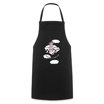 i believe i can fly - Cooking Apron - black - Front - AI Model Male 185 dark (185cm)