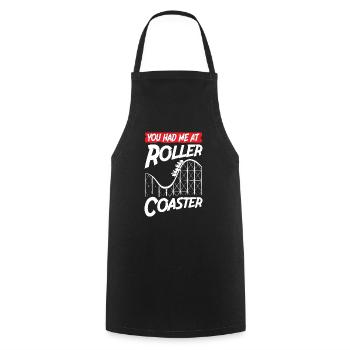 You Had Me At Roller Coaster - Cooking Apron - black - Front - AI Model Male 185 dark (185cm)