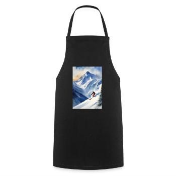 Ski II - Kochschürze - Schwarz - Vorne - AI Model Male 185 dark (185cm)