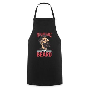 You Can't Handle The Beard 2 - Kochschürze - Schwarz - Vorne - AI Model Male 185 dark (185cm)