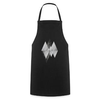 Montagnes - Tablier de cuisine - noir - Devant - AI Model Male 185 dark (185cm)