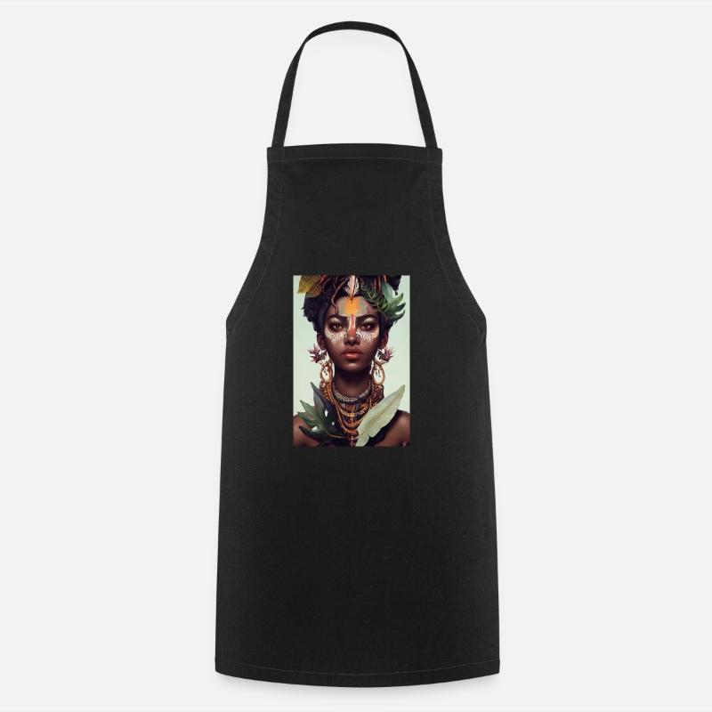 Mme Jungle - Tablier de cuisine - noir