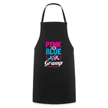 Pink or Blue Gramp Loves You Gender Reveal Party - Kochschürze - Schwarz - Vorne - AI Model Male 185 dark (185cm)