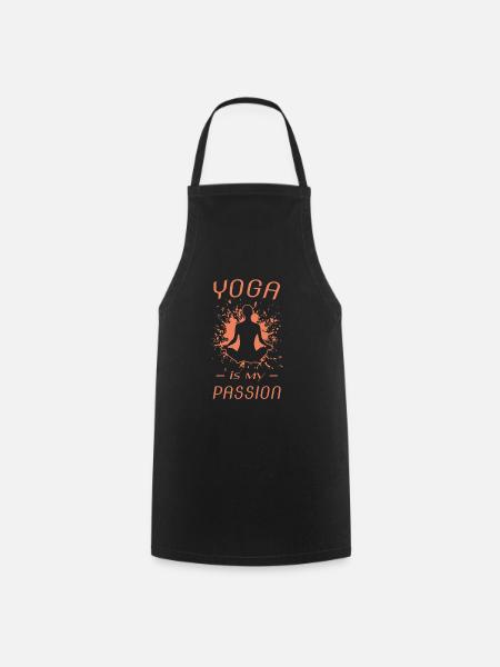 YOGA - Kochschürze - Schwarz