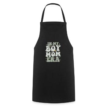 In My Boy Mom Era - Cooking Apron - black - Front - AI Model Male 185 dark (185cm)
