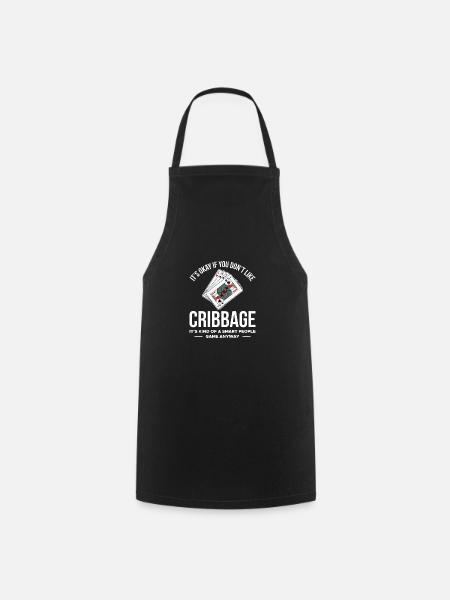 Cribbage Shirt Geschenk - Kochschürze - Schwarz