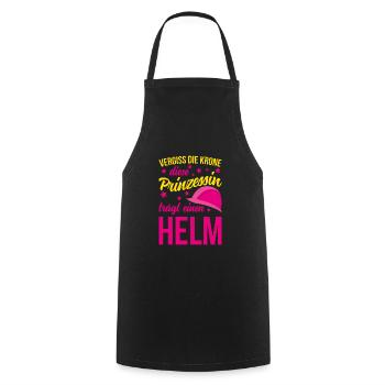 Krone prinzessin helm Geschenk Gerüstbauer Beruf - Kochschürze - Schwarz - Vorne - AI Model Male 185 dark (185cm)