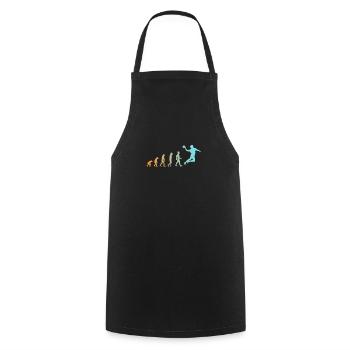 Cadeau de t-shirt de joueur de handball d'évolution - Tablier de cuisine - noir - Devant - AI Model Male 185 dark (185cm)