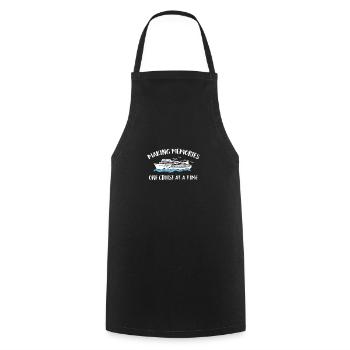 Making Memories One Cruise At A Time - Cooking Apron - black - Front - AI Model Male 185 dark (185cm)