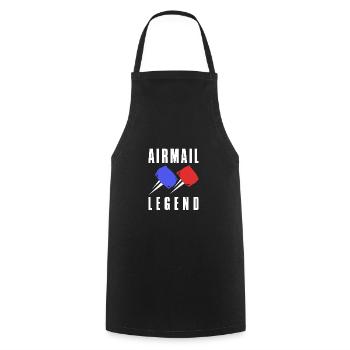 Airmail Legend Cornhole Shirt Gift - Cooking Apron - black - Front - AI Model Male 185 dark (185cm)
