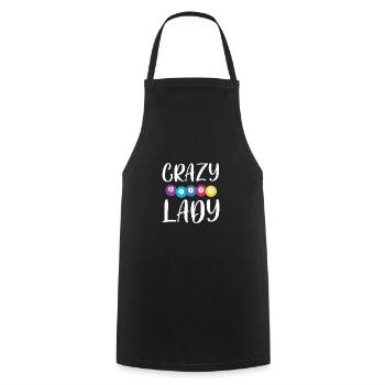 Crazy Bingo Lady Shirt Geschenk - Kochschürze - Schwarz - Vorne - AI Model Male 185 dark (185cm)