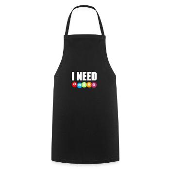 I Need Bingo Shirt Geschenk - Kochschürze - Schwarz - Vorne - AI Model Male 185 dark (185cm)