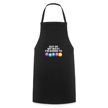 Out Of My Way! In the Going To Bingo Shirt Gift - Cooking Apron - black - Front - AI Model Male 185 dark (185cm)