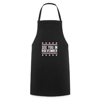 Rendez-vous à Roevember Shirt Gift Féminisme - Tablier de cuisine - noir - Devant - AI Model Male 185 dark (185cm)