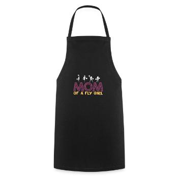 Maman d’une mouche Fille Chemise Cadeau - Tablier de cuisine - noir - Devant - AI Model Male 185 dark (185cm)