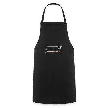 Astronaut Planet Hutsche Gift - Cooking Apron - black - Front - AI Model Male 185 dark (185cm)