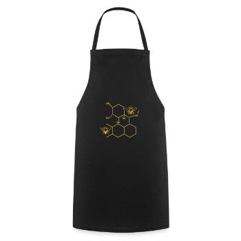 Periodic Table Beekeeper Shirt Chemical Formula - Cooking Apron - black - Front - AI Model Male 185 dark (185cm)