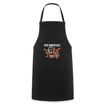 Pipe Whisperer Hydraulic Shirt Gift - Cooking Apron - black - Front - AI Model Male 185 dark (185cm)