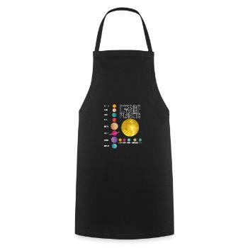 Planeten Shirt Geschenk Universum - Kochschürze - Schwarz - Vorne - AI Model Male 185 dark (185cm)