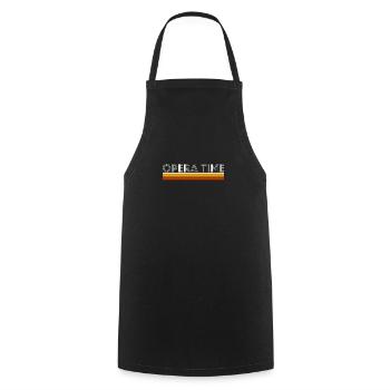 Opera Time Shirt Geschenk - Kochschürze - Schwarz - Vorne - AI Model Male 185 dark (185cm)