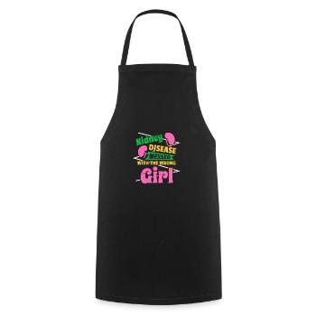 Dialysis Squad Shirt Gift - Cooking Apron - black - Front - AI Model Male 185 dark (185cm)