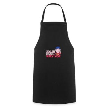 Pollen Season Survivor Shirt Gift - Cooking Apron - black - Front - AI Model Male 185 dark (185cm)