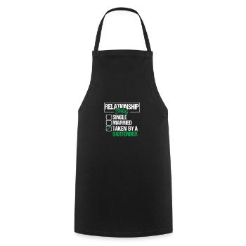 Bartender Beziehungsstatus Shirt - Kochschürze - Schwarz - Vorne - AI Model Male 185 dark (185cm)