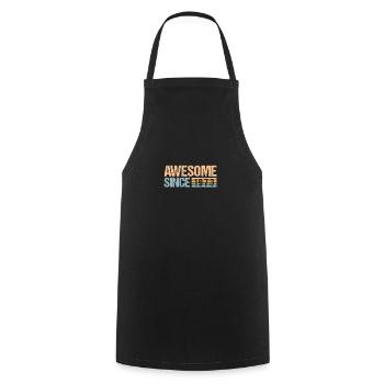 Awesome Since 1973 Vintage Retro 50. Geburtstag - Kochschürze - Schwarz - Vorne - AI Model Male 185 dark (185cm)