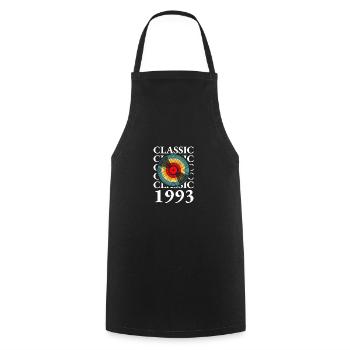 Classic 1993 30th Birthday Shirt Record - Tablier de cuisine - noir - Devant - AI Model Male 185 dark (185cm)