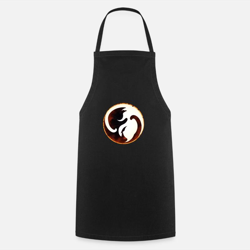 Yin Yang - Kochschürze - Schwarz