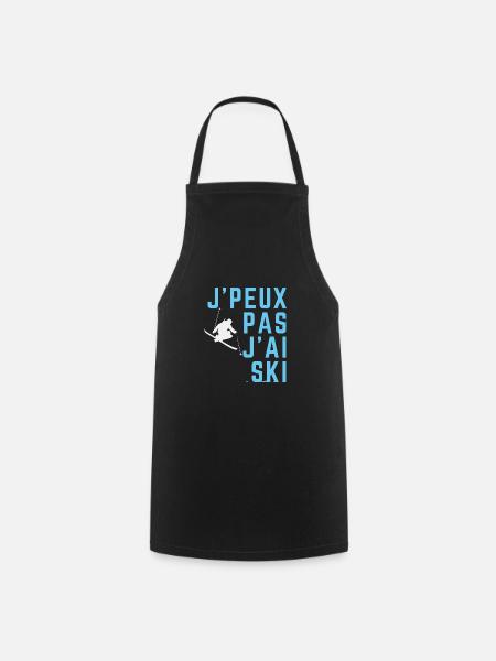 J'peux pas j'ai ski - Tablier de cuisine - noir