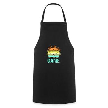 I May Be Old But Still Got Game Pickleball Gift - Cooking Apron - black - Front - AI Model Male 185 dark (185cm)