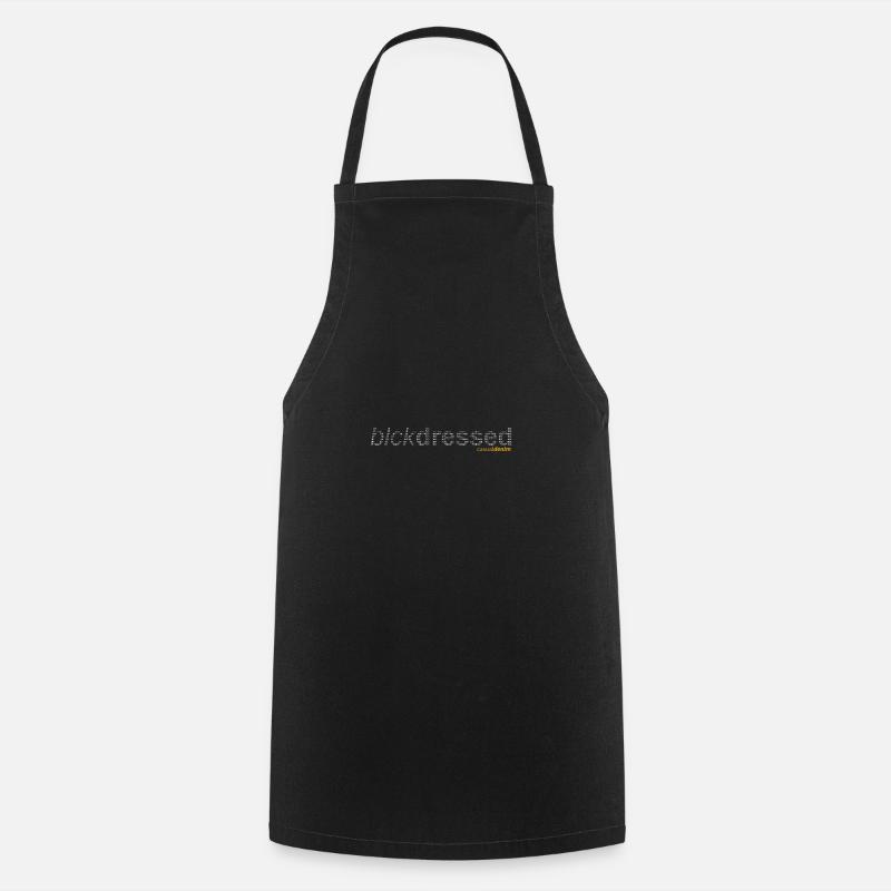 texte blckdressed dans la conception de texte - Tablier de cuisine - noir