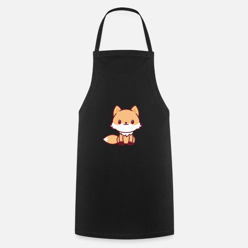 fox - Kochschürze - Schwarz