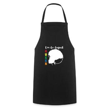 Signe du zodiaque Lion - Tablier de cuisine - noir - Devant - AI Model Male 185 dark (185cm)