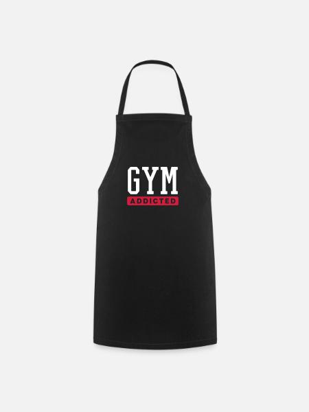GYM ADDICT - Kochschürze - Schwarz