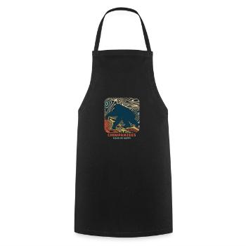 chimp - Cooking Apron - black - Front - AI Model Male 185 dark (185cm)